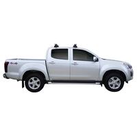 Prorack Silver 2 Bar Heavy Duty Through Bar kit to suit Isuzu D-Max LS-U/LS-M Crew Cab 4dr Ute (2012 - 9/2020)