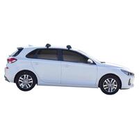Prorack Black 2 Bar Aero Flush Bar kit to suit Hyundai i30 5dr Hatch (2017 - 9/2020)