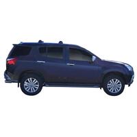 Prorack Black 2 Bar Aero Flush Bar kit to suit Isuzu MU-X 5dr SUV (5/2017 - 7/2021)