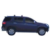 Prorack Black 2 Bar Heavy Duty Through Bar kit to suit Isuzu MU-X 5dr SUV (5/2017 - 7/2021)