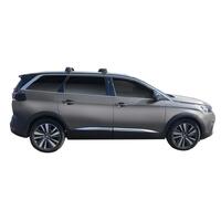 Prorack Black 2 Bar Aero Through Bar kit to suit Peugeot 5008 5dr SUV (2018 - Current)