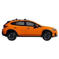 Prorack Black 2 Bar Aero Flush Bar kit to suit Subaru XV 5dr SUV (2012 - 2022)
