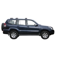 Prorack Silver 3 Bar Aero Flush Bar kit to suit Toyota Land Cruiser Prado 120 Series 5dr SUV (3/2003 - 11/2009)