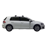 Prorack Silver 2 Bar Aero Flush Bar kit to suit Volkswagen Golf MK7 &amp; 7.5 5dr Hatch (2012 - 2020)
