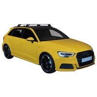 Yakima Silver 2 Bar Roof Rack - Audi A3/S3/RS3 Sportback 5dr Hatch 1/16 - On (S26Y &amp; K772)