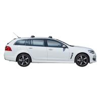 Prorack Black 2 Bar Aero Through Bar kit to suit Holden Commodore VF II 5dr Wagon (4/2017 - 2018)