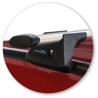 Prorack Silver 2 Bar Aero Through Bar kit to suit Seat Arona 5dr SUV (2017 - Current)