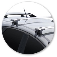Yakima Black 2 Bar Roof Rack - Ford Focus RS 5dr Hatch 1/16 - On (S16Y &amp; K614)