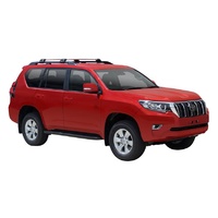 Yakima Black 2 Bar Roof Rack - Toyota Land Cruiser 150 Series Prado 5dr SUV 12/17 - On (S7YB &amp; K328)
