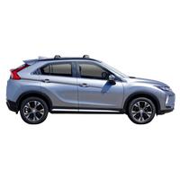 Prorack Silver 2 Bar Aero Flush Bar kit to suit Mitsubishi Eclipse Cross 5dr SUV (2017 - Current)