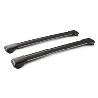 Yakima Black 2 Bar Roof Rack - Foton Sauvana  5dr SUV 3/18 - On (S44Y &amp; K944)