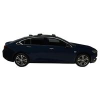 Prorack Black 2 Bar Aero Through Bar kit to suit Holden Commodore 5dr Hatch (2018 - 2020)