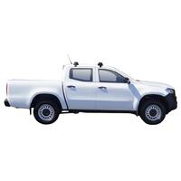 Prorack Black 2 Bar Aero Through Bar kit to suit Mercedes-Benz X-Class 4dr Ute (4/2018 - Current)