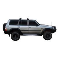 Prorack Black 2 Bar Heavy Duty Through Bar kit to suit Nissan Patrol GU 5dr SUV (1998 - 2010)