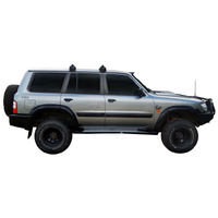 Prorack Silver 2 Bar Standard Through Bar kit to suit Nissan Patrol GU 5dr SUV (1998 - 2010)