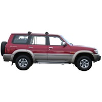 Prorack Silver 2 Bar Aero Through Bar kit to suit Nissan Patrol GU 5dr SUV (1998 - 2010)