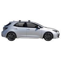 Prorack Silver 2 Bar Aero Flush Bar kit to suit Toyota Corolla 5dr Hatch (8/2018 - Current)
