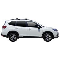 Prorack Silver 2 Bar Aero Through Bar kit to suit Subaru Forester 5dr SUV (10/2018 - Current)