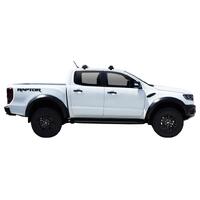 Prorack Silver 2 Bar Aero Flush Bar kit to suit Ford Ranger Raptor Double Cab 4dr Ute (2018 - 9/2022)