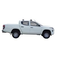 Prorack Silver 2 Bar Aero Through Bar kit to suit Mitsubishi Triton Double Cab 4dr Ute (2015 - 1/2024)