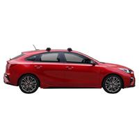 Prorack Black 2 Bar Aero Through Bar kit to suit Kia Cerato 5dr Hatch (2019 - Current)