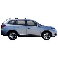 Prorack Silver 2 Bar Aero Flush Bar kit to suit Mitsubishi Outlander 5dr SUV (2018 - 9/2021)