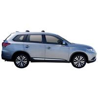 Prorack Black 2 Bar Aero Through Bar kit to suit Mitsubishi Outlander 5dr SUV (2018 - 9/2021)