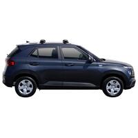 Prorack Black 2 Bar Aero Through Bar kit to suit Hyundai Venue 5dr SUV (2020 - Current)