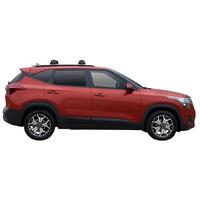 Prorack Silver 2 Bar Aero Flush Bar kit to suit Kia Seltos 5dr SUV (10/2019 - Current)