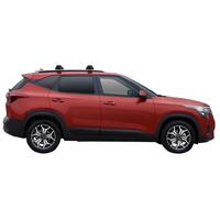 Prorack Black 2 Bar Aero Through Bar kit to suit Kia Seltos 5dr SUV (10/2019 - Current)
