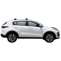 Prorack Black 2 Bar Aero Flush Bar kit to suit Kia Sportage Steel Roof 5dr SUV (8/2018 - 9/2021)