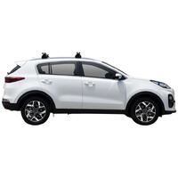 Prorack Silver 2 Bar Heavy Duty Through Bar kit to suit Kia Sportage Steel Roof 5dr SUV (8/2018 - 9/2021)