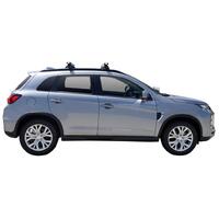 Prorack Silver 2 Bar Heavy Duty Through Bar kit to suit Mitsubishi ASX 5dr SUV (12/2010 - Current)