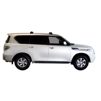Prorack Silver 2 Bar Aero Through Bar kit to suit Nissan Patrol Y62 5dr SUV (2012 - 11/2019)