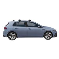 Prorack Black 2 Bar Aero Through Bar kit to suit Volkswagen Golf Mk8 5dr Hatch (2021 - Current)