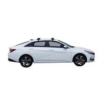 Prorack Black 2 Bar Aero Flush Bar kit to suit Hyundai i30 4dr Sedan (10/2020 - Current)