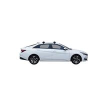 Prorack Silver 2 Bar Aero Through Bar kit to suit Hyundai i30 4dr Sedan (10/2020 - Current)