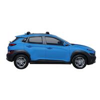Prorack Silver 2 Bar Aero Through Bar kit to suit Hyundai Kona Electric 5dr SUV (3/2021 - 6/2023)