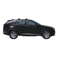 Prorack Silver 2 Bar Aero Through Bar kit to suit Hyundai Tucson 5dr SUV (7/2021 - Current)