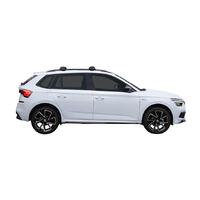 Prorack Silver 2 Bar Aero Flush Bar kit to suit Skoda Kamiq 5dr SUV (2020 - Current)