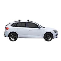 Prorack Black 2 Bar Heavy Duty Through Bar kit to suit Skoda Kamiq 5dr SUV (2020 - Current)