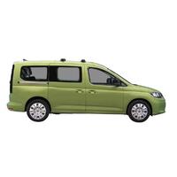 Prorack Black 2 Bar Aero Through Bar kit to suit Volkswagen Caddy LWB 4dr Van (6/2021 - Current)