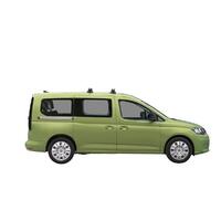 Prorack Black 2 Bar Heavy Duty Through Bar kit to suit Volkswagen Caddy LWB 4dr Van (6/2021 - Current)