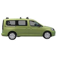 Prorack Silver 3 Bar Heavy Duty Through Bar kit to suit Volkswagen Caddy LWB 4dr Van (6/2021 - Current)