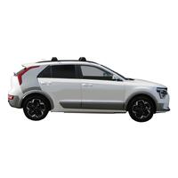 Prorack Silver 2 Bar Aero Through Bar kit to suit Kia Niro 5dr SUV (8/2022 - Current)