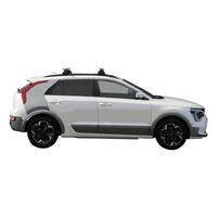 Prorack Silver 2 Bar Heavy Duty Through Bar kit to suit Kia Niro 5dr SUV (8/2022 - Current)