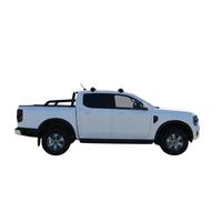 Prorack Silver 2 Bar Aero Flush Bar kit to suit Ford Ranger Double Cab 4dr Ute (7/2022 - Current)