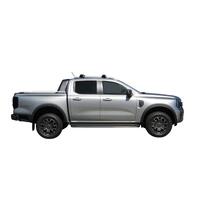 Prorack Silver 2 Bar Aero Through Bar kit to suit Ford Ranger Wildtrak 4dr Ute (7/2022 - Current)