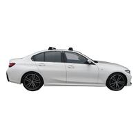 Prorack Silver 2 Bar Aero Through Bar kit to suit BMW 3 Series 4dr Sedan (10/2019 - Current)