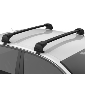 Yakima Black 2 Bar JetStream Flush Bar Clamp Mount Crossbar Kit for Toyota Corolla 5dr Hatch (12/2001 - 04/2007)